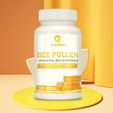 Bee Pollen - with Royal Jelly, Propolis - Boosts Energy Levels and The Immune System, Relieves Joint Inflammation - 120 Capsules
