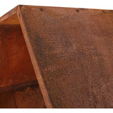 Outdoor Hexagon Heavy-Duty Firewood Log Rack - Honeycomb Design - Cold-Rolled Steel Construction - 30-Inch