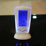 Calendar Clock Digital LED Clock Bedside Temperature Music Light Multi-functional Lazy Digital Temperature Alarm Clock