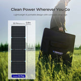 Renogy 220/400W Lightweight Portable Solar Suitcase, Foldable Solar Panel with Kickstands for RV,Camping, Off Grid System