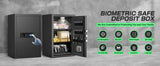 6.0 Cub Unassembled Extra Large Safe Box,Money Safe with Digital Backlit Touch Keypad and 2 Adjustable Shelves