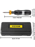 VEVOR Torque Screwdriver, 1/4" Drive Screwdriver Torque Wrench, Torque Screwdriver Electrician 10-50 in/lbs,