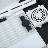 Adjustable Laptop Desk Lightweight Foldable Laptop Desk for Notebook PC Folding Car Bed Sofa Desk Stand Table Tray with Cool Fan