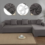 L Shape Sofa Cover Sofa Slipcover Polyester 3+2 Seat Corner Sofa Cover L Shape Slipcover Home Furniture Protector Sofa Protector