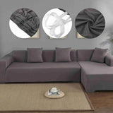 L Shape Sofa Cover Sofa Slipcover Polyester 3+2 Seat Corner Sofa Cover L Shape Slipcover Home Furniture Protector Sofa Protector