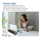 EXP GDC Laptop External Graphics Card Dock with 6&8 Pin Power Cable for mini PCI-E, Discrete Video Card Base PCB