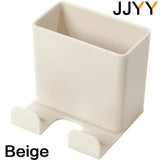 JJYY Mini Wall Mounted Mobile Plug Organizer Storage Rack Remote Control Organizer Home Essentials Organizer