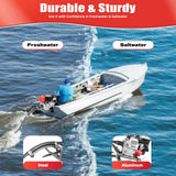 7.5HP 4 Stroke Outboard Motor 212CC 4000W 3600Rpm Gasoline Fishing Boat Engine Manual Start TCI Air-Cooling System with Bracket