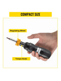 VEVOR Torque Screwdriver, 1/4" Drive Screwdriver Torque Wrench, Torque Screwdriver Electrician 10-50 in/lbs,