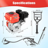7.5HP 4 Stroke Outboard Motor 212CC 4000W 3600Rpm Gasoline Fishing Boat Engine Manual Start TCI Air-Cooling System with Bracket