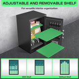 6.0 Cub Unassembled Extra Large Safe Box,Money Safe with Digital Backlit Touch Keypad and 2 Adjustable Shelves