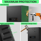 6.0 Cub Unassembled Extra Large Safe Box,Money Safe with Digital Backlit Touch Keypad and 2 Adjustable Shelves