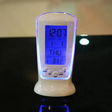 Calendar Clock Digital LED Clock Bedside Temperature Music Light Multi-functional Lazy Digital Temperature Alarm Clock