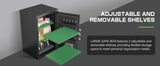 6.0 Cub Unassembled Extra Large Safe Box,Money Safe with Digital Backlit Touch Keypad and 2 Adjustable Shelves
