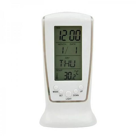 Calendar Clock Digital LED Clock Bedside Temperature Music Light Multi-functional Lazy Digital Temperature Alarm Clock