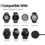 Fast Charging Data Cable Dock Charger For Garmin Fenix 7 7S 7X EPIX 5/5S/5X Plus 6/6X Pro 6s Vivoactive 4/3 Forerunner 945 245