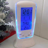 Calendar Clock Digital LED Clock Bedside Temperature Music Light Multi-functional Lazy Digital Temperature Alarm Clock