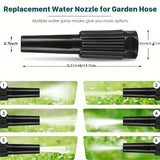 Lefree Garden Hose 25ft-100ft, Metal Garden Hose with Nozzle, Leak Proof Water Hose, 3/4" Fittings Metal Hose for Yard, Flexible