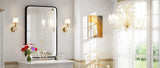 36x24 Inch LED Bathroom Mirror with Lights Metal Frame Mirror Wall Mounted Lighted Vanity Mirrors for Wall Anti Fog Bath Mirrors