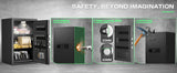 6.0 Cub Unassembled Extra Large Safe Box,Money Safe with Digital Backlit Touch Keypad and 2 Adjustable Shelves