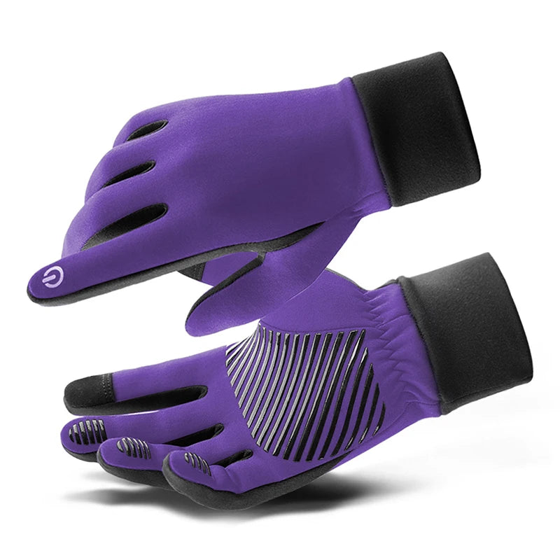 Autumn Winter Warm Gloves Sports anti-slip Electric Bicycle Cycling Men  Women All Refer to Touch Screen Running Wear Gloves