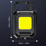 XPE Mini Keychain Light 1000LM COB LED Pocket Flashlight 800mAh Type-C USB Rechargeable IPX4 Waterproof Portable Outdoor Tool