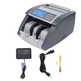 Bill Counterfeit Detecter Money Counting Machine LCD Display Banknote Currency Counter with UV MG IR MT DD Counterfeit Detection