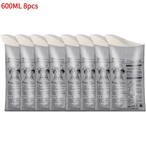 Mini Mobile Toilet Disposable Outdoor Urine Bags 4-40Pcs Portable for Men Women Children 600ml Emergency Travel Vomiting Bags