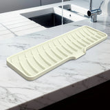 Silicone Faucet Mat for Kitchen Sink Silicone Drip Mat Non-Slip Drying Mat Drip Protection Pads Kitchen Sink Splash Guard