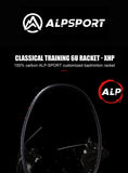 Alpsport XHP 2PCS Max 30LBS 6U 75g 100% legal original badminton racket Ultra-light full carbon fiber Badminton racket andbag
