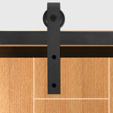 16FT 488cm Double Door Splicing Regular Carbon Steel Barn Door Hanging Rail Track Pulley