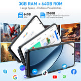 XGODY 2025 New Smartphone Android,6.5 inch,3+64GB ROM,4250mAh,8+13MP Camera,Dual SIM 4Core,Mobile phones,4G Network,with Charger