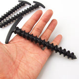 10pcs/pack Tent Pegs Ground Nails Outdoor Camping Peg Screw Anchor Stakes Hiking Tent Pins Windproof Tent Accessories 14.5x7cm
