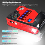 4 In1 Car Jump Starter with Air Compressor Portable Flashlight Starting Device Power Bank Battery Automotive Booster start