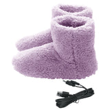 Electric Heating Shoes Women Men Washable USB Heated Shoes Rechargeable Foot Warmer for Cold Weather