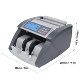 Bill Counterfeit Detecter Money Counting Machine LCD Display Banknote Currency Counter with UV MG IR MT DD Counterfeit Detection