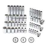 450-Piece Metric and Imperial Drive Socket Set with Quick-Release Ratchet Wrench Spanners Bits Set Mechanics Anti-Corrosion