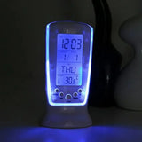 Calendar Clock Digital LED Clock Bedside Temperature Music Light Multi-functional Lazy Digital Temperature Alarm Clock