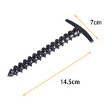 10pcs/pack Tent Pegs Ground Nails Outdoor Camping Peg Screw Anchor Stakes Hiking Tent Pins Windproof Tent Accessories 14.5x7cm