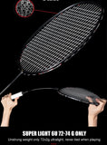Alpsport XHP 2PCS Max 30LBS 6U 75g 100% legal original badminton racket Ultra-light full carbon fiber Badminton racket andbag