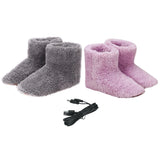 Electric Heating Shoes Women Men Washable USB Heated Shoes Rechargeable Foot Warmer for Cold Weather