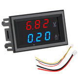 DIYWORK LED Display DC 100V 10A Mini Digital Voltmeter Ammeter Amperemeter Voltage Indicator Tester Volt Ampere Meter with Cable