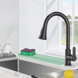 Silicone Faucet Mat for Kitchen Sink Silicone Drip Mat Non-Slip Drying Mat Drip Protection Pads Kitchen Sink Splash Guard