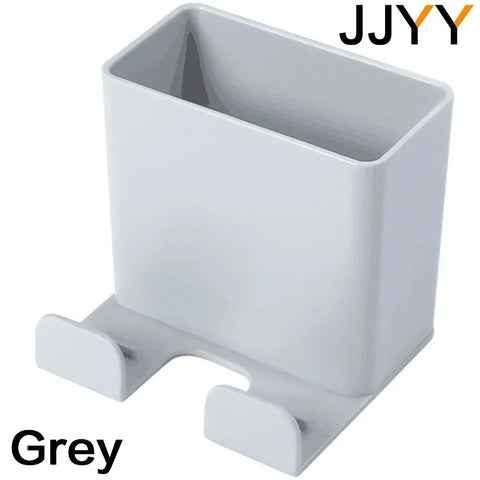 JJYY Mini Wall Mounted Mobile Plug Organizer Storage Rack Remote Control Organizer Home Essentials Organizer