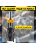 VEVOR Torque Screwdriver, 1/4" Drive Screwdriver Torque Wrench, Torque Screwdriver Electrician 10-50 in/lbs,