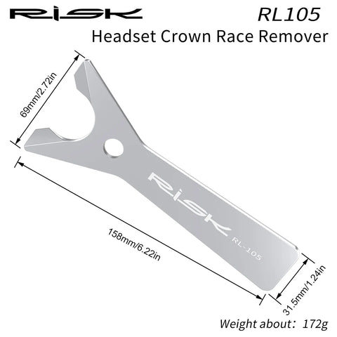 RISK Bike Upper Lower Bowl Removal Tool Bike Headset Base Spacer Wrench Bicycle Headset Crown Race Removal Repair Tool