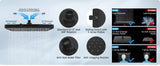 Upgraded 5-spray 13'' Dual Filtered Rainfall Shower Head Combo High Pressure  Handheld Shower Head  20 Stage Shower Filter